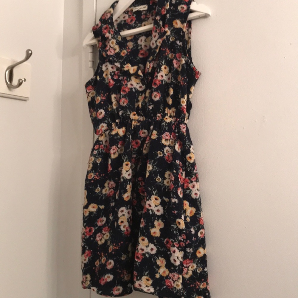 MONTEAU Girls Chic Floral Zoe ShirtVest Dress 8 10
